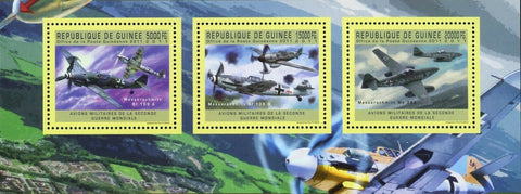 German Military Aircrafts Stamp Messerschmitt Bf 109 G & Me 262 Airplane S/S MNH