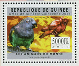 Parrots Stamp Bird Poicephalus Meyeri Poicephalus Rufiventris S/S MNH #8888-8890