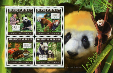 Pandas Stamp Edward Max Nicholson Ailurus Fulgens Julian Huxley S/S MNH #8319