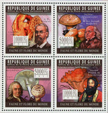 Mushrooms Stamp Carl Linnaeus Clathrus Ruber Miles Joseph Berkeley S/S MNH