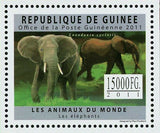 Elephants Stamp Loxodonta Africana Elephas Maximus Loxodonta Cyclotis S/S MNH