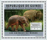 Elephants Stamp Loxodonta Africana Elephas Maximus Loxodonta Cyclotis S/S MNH