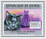 Cats Stamp Nebelung Ocicat Singapura Sokoke Toyger S/S MNH #8906-8908