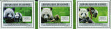 Pandas Stamp Wild Animal Ailuropoda Melanoleuca S/S MNH #8900-8902