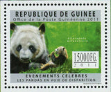 Pandas Stamp Wild Animal Ailuropoda Melanoleuca S/S MNH #8900-8902