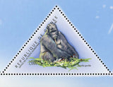 Gorilla Stamp Gorilla Gorilla Wild Animal Fauna and Flora S/S MNH #8701-8705