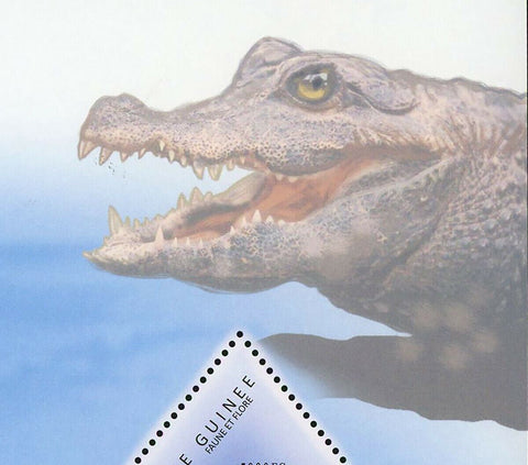Crocodiles Stamp Crocodylus Palustris Wild Animal S/S MNH #8623-8625 / Bl.1989