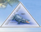 Crocodiles Stamp Crocodylus Palustris Wild Animal S/S MNH #8623-8625 / Bl.1989