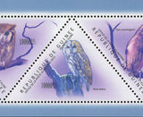 Owls Stamp Otus Senegalensis Ptilopsis Granti Strix Aluco Tyto Soumagnei S/S MNH