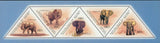 Elephants Stamp Loxodonta Africana Cyclotis Wild Animal Fauna S/S MNH #8686-8690