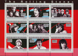 The Rolling Stones Stamp Mick Jagger Keith Richards S/S MNH #7429-7437