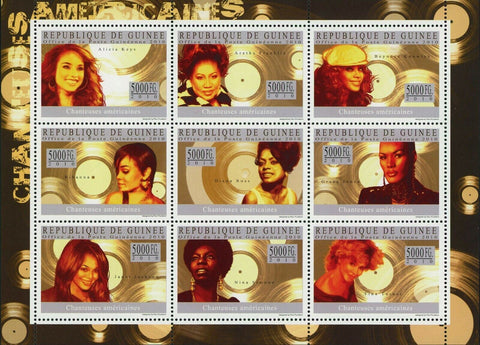 Alicia Keys Stamp American Singers Music S/S MNH #7329-7337