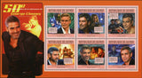 George Clooney Stamp Actor Cinema Ocean's Eleven The American S/S MNH #8481-8486