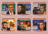 George Clooney Stamp Actor Cinema Ocean's Eleven The American S/S MNH #8481-8486