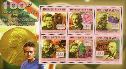 Marie Curie Stamp Nobel Prize Albert Einstein Pierre Curie S/S MNH #8453-8458