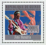 Jimi Hendrix Stamp Music Artist Guitarist S/S MNH #7398 / Bl.1810
