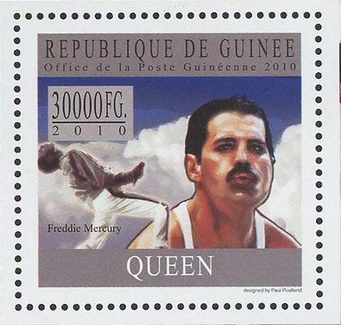 Queen Stamp Music Artist Band Freddie Mercury S/S MNH #7448 / Bl.1815