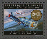 Planes of USA Stamp F-15 AB Eagle McDonnell Douglas DC-10 Seversky P35 S2 S/S