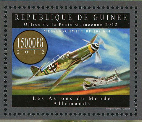 Planes of Germany Messerschmitt BF 109 K-4 Heinkel He 111 P-1 S/S MNH #9566-9568