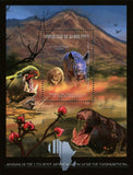 Hippo Stamp Wild Animals Ceratotherium Simum Hippopotamus S/S MNH #9190 /Bl.2079