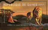 Wild Animal Stamp Lion Impala Panthera Leo Nauger Dama S/S MNH #9195 / Bl.2084