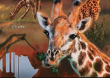 Giraffe Stamp Wild Animals Girrafa African Fauna S/S MNH #9185 / Bl.2074
