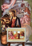 Sandro Botticelli Stamp Italian Painter Art S/S MNH #9664 / Bl.2190