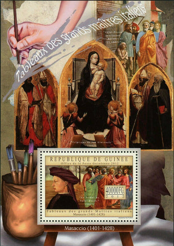 Masaccio Stamp Italian Painter Art S/S MNH #9661 / Bl.2187