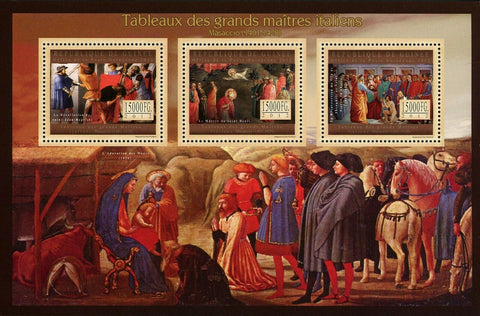 Masaccio Stamp Italian Painter Art Tommaso di Ser Giovanni S/S MNH #9648-9650