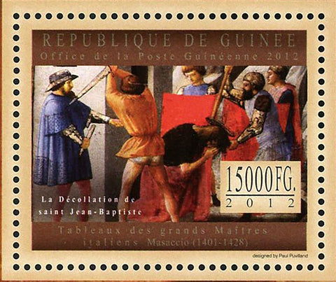 Masaccio Stamp Italian Painter Art Tommaso di Ser Giovanni S/S MNH #9648-9650