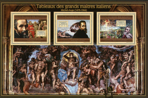 Michelangelo di Lodovico Stamp Italian Painter Art S/S MNH #9448-9450