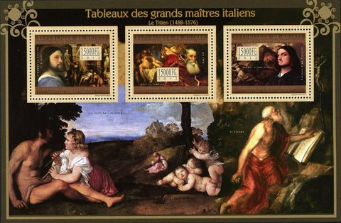 Le Titien Stamp Italian Painter Art Tiziano Vecellio Titian S/S MNH #9454-9456