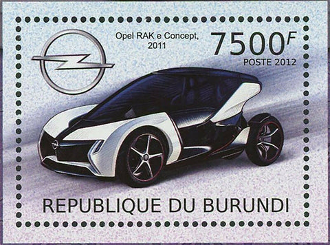 Opel Cars & RAK Concept Stamp Vehicles Mokka Ampera Insignia S/S MNH #2415