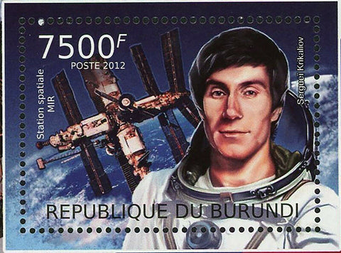 Space Station MIR - Russia Stamp Sergei Krikalev S/S MNH #2435 / Bl.219