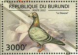 Pigeons Stamp Le Dragon Pigeon Hirondelle Le Cravate Africain Le Souabe S/S MNH