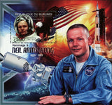 Neil Armstrong Stamp Launching Apollo 11 Space NASA USA S/S MNH #2684 / Bl.260