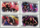 Music Stamps B.B. King Stevie Ray Vaughan Tina Turner Cher Frank Zappa S/S MNH