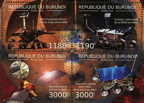 Mars Curiosity Stamp Space Recognition Exploration NASA Sojourner S/S MNH #2720