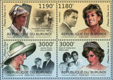 Princess Diana Stamp Charles Harry William Royal Family S/S MNH #2665-2668