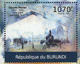 Paintings of Claude Monet Stamp Art Impressionism Dame au Parasol S/S MNH #2355