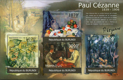 Paintings of Paul Cezanne Stamp Art Impressionism Veu de Gardanne S/S MNH #2351