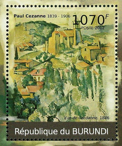 Paintings of Paul Cezanne Stamp Art Impressionism Veu de Gardanne S/S MNH #2351