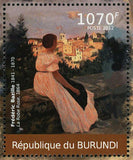 Paintings of Frederic Bazille Stamp Art Impressionism La Robe Rose S/S MNH #2359