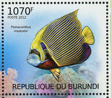 Fish Stamp Cheilochromis Euchilus Pomacanthus Imperator Apolemichthys S/S MNH