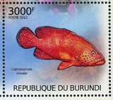 Fish Stamp Cheilochromis Euchilus Pomacanthus Imperator Apolemichthys S/S MNH