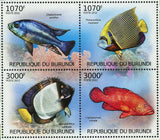 Fish Stamp Cheilochromis Euchilus Pomacanthus Imperator Apolemichthys S/S MNH