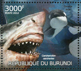 Orcas and Sharks Stamp Orcinus Orca Carcharodon Carcharias S/S MNH #2595-2598