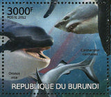 Orcas and Sharks Stamp Orcinus Orca Carcharodon Carcharias S/S MNH #2595-2598