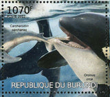 Orcas and Sharks Stamp Orcinus Orca Carcharodon Carcharias S/S MNH #2595-2598