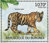 Mammals Stamp Panthera Tigris Panthera Leo Equus Quagga Ceratotherium Simum S/S